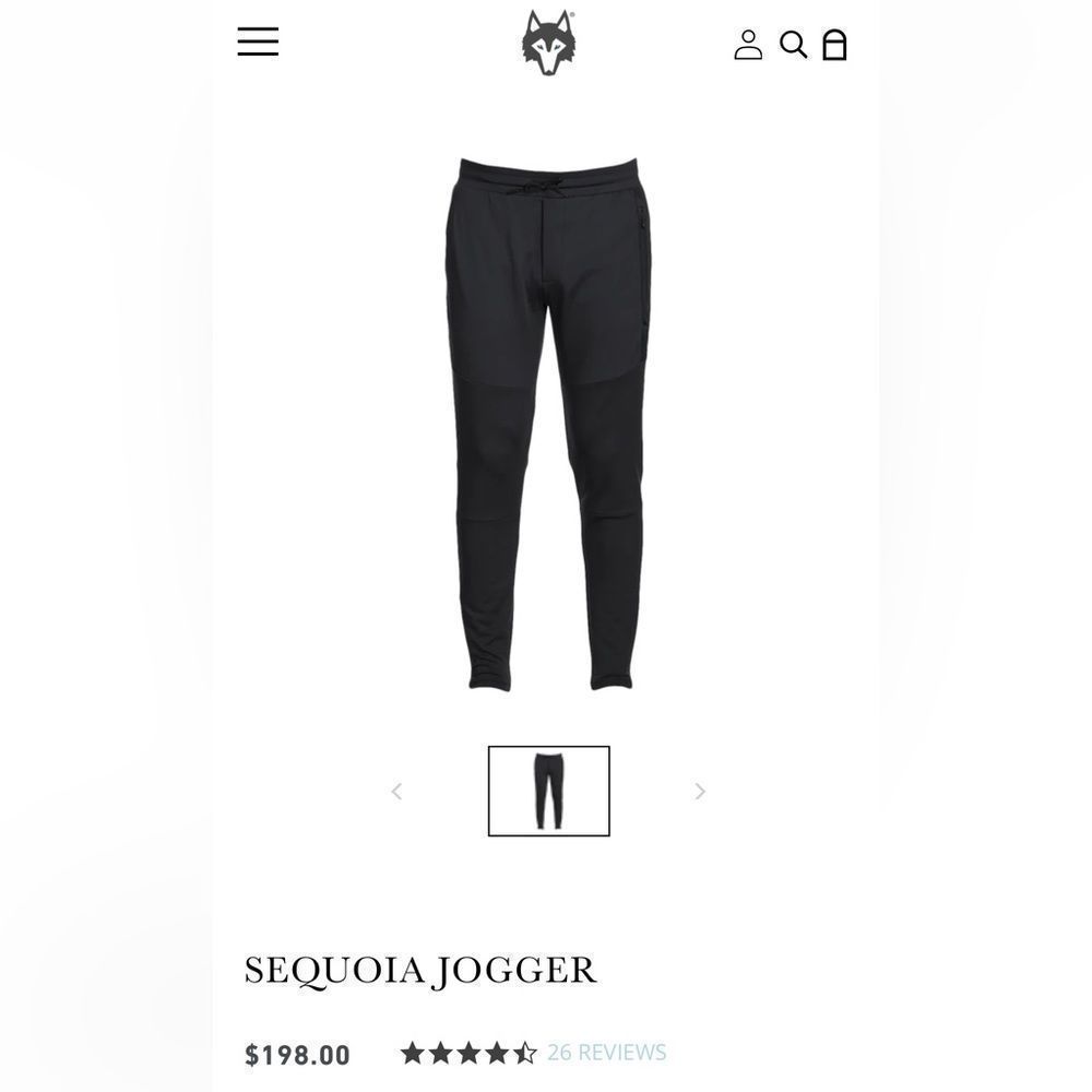 Greyson Sequoia Jogger. Black